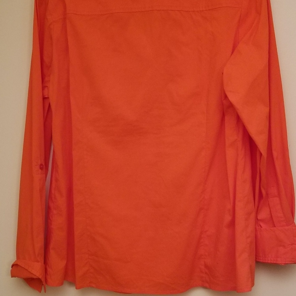 NWT Orange Ellen Tracy Blouse - Picture 4 of 5